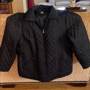 DETAILS INTL Black ladies jacket 1X plus size